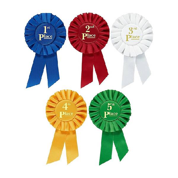 rosette place award ribbons